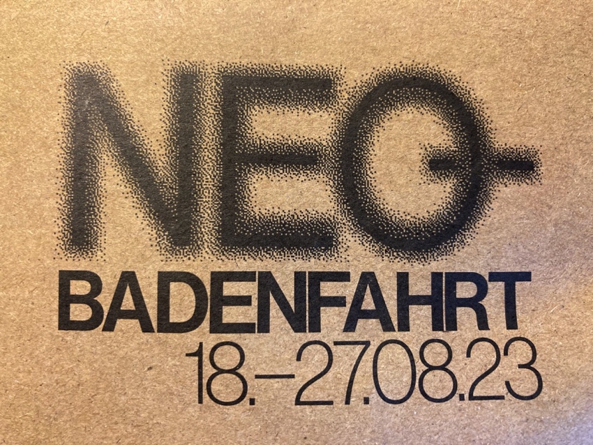 Text NEO, Logo für die Badenfahrt 2023